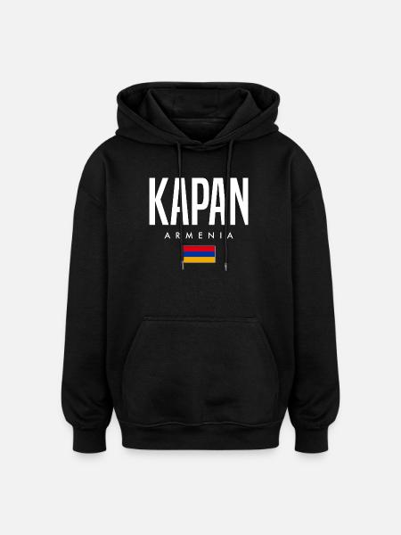 Kapan Armenia - Oversized Unisex Hoodie - black