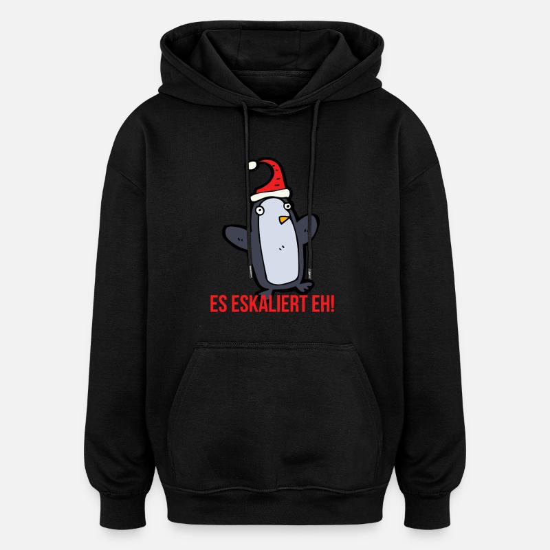 It's escalating anyway! - Oversized Unisex Hoodie - black