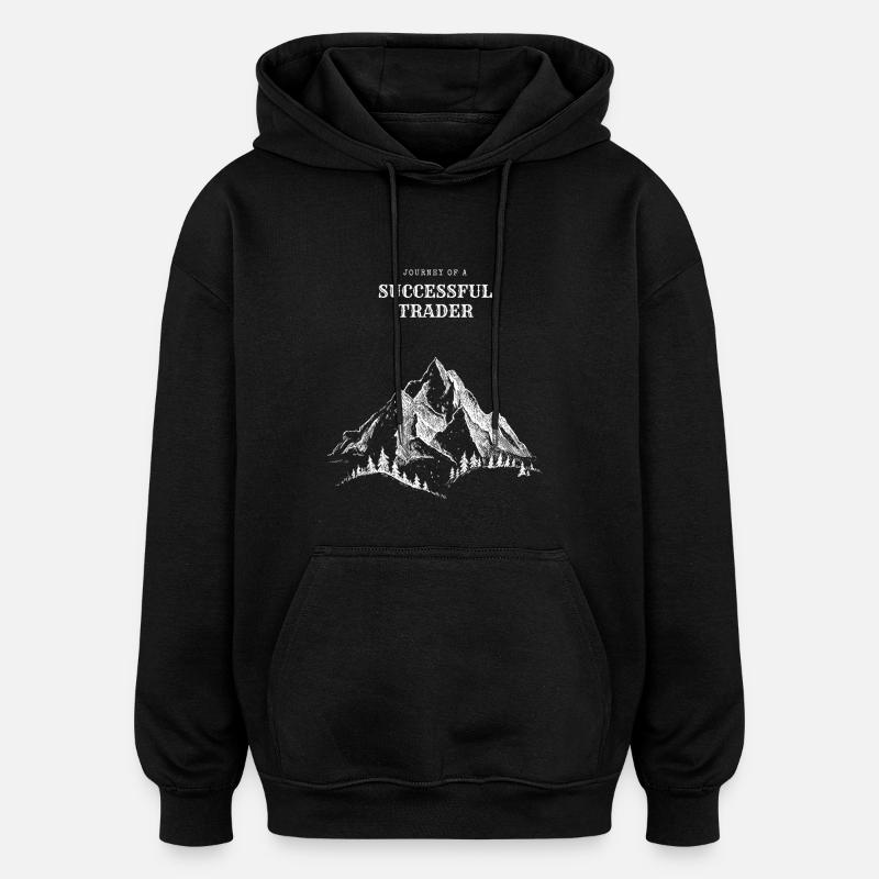 Journey of a Successful Trader - Oversized Unisex Hoodie - Schwarz