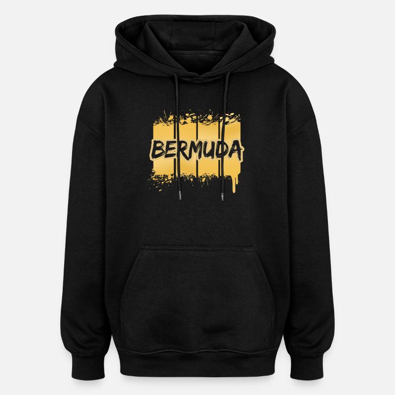 Bermuda Bermuda - Oversized Unisex Hoodie - Schwarz