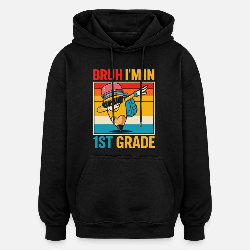 Effectifs en 1ère année - Sweat à capuche oversize unisexe - noir