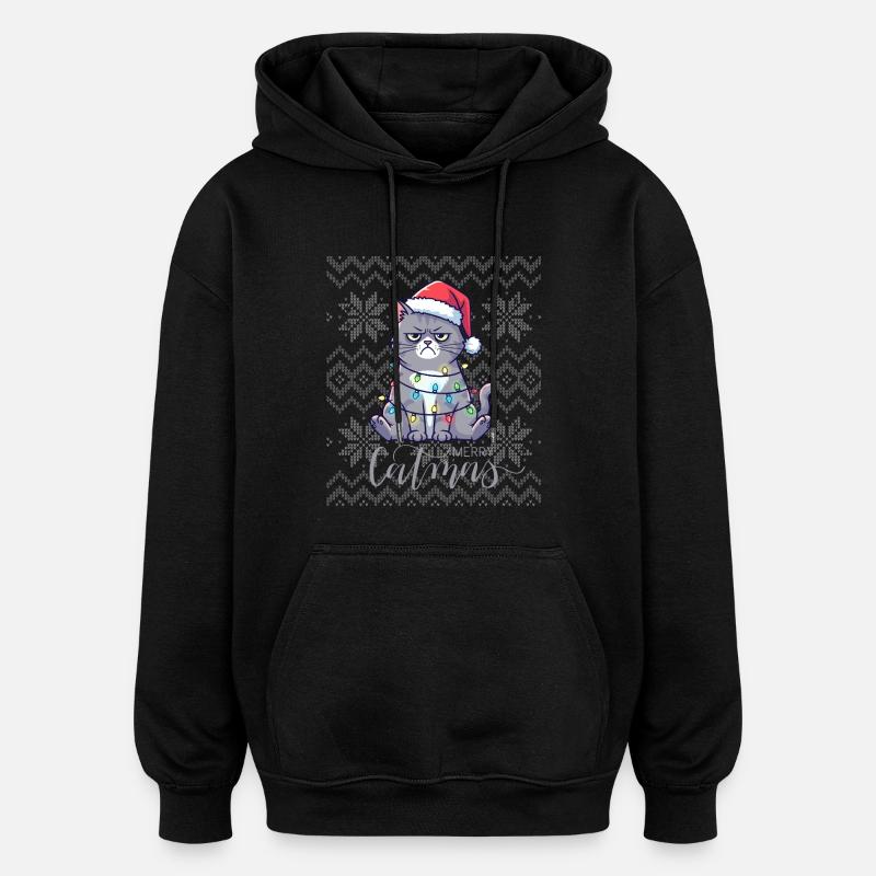 Bright Chatmas Weihnachten - Oversized Unisex Hoodie - Schwarz