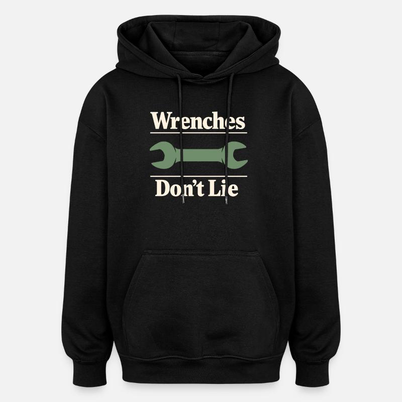 Traktormechaniker Dieselreparatur Tech - Oversized Unisex Hoodie - Schwarz