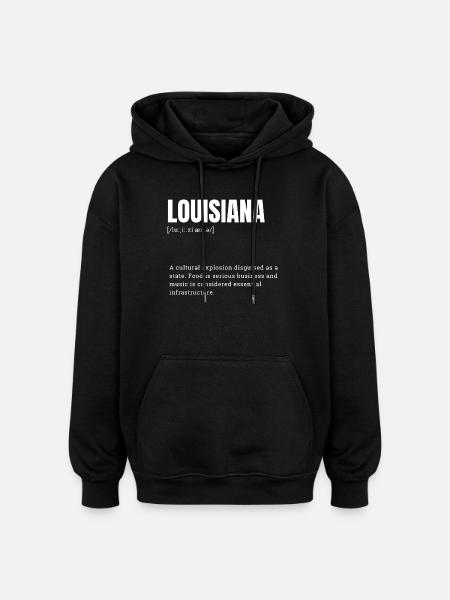 Louisiana Culture Explosion Shirt - Oversized Unisex Hoodie - black