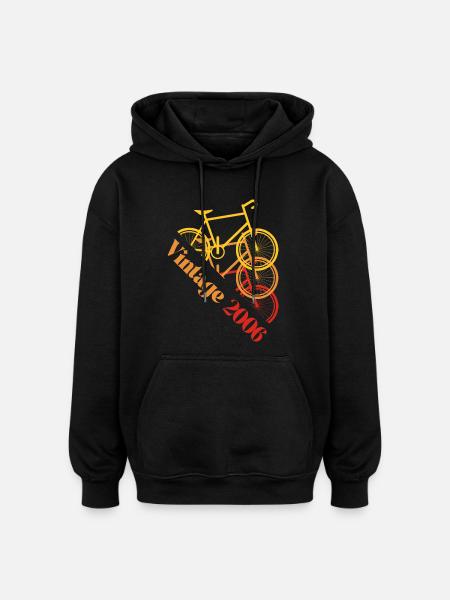 Millésime 2006 - Sweat à capuche oversize unisexe - noir
