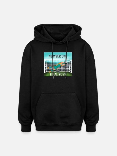 Endgegner: Torwart - Oversized Unisex Hoodie - black