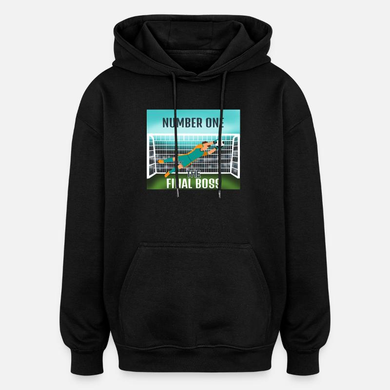 Endgegner: Torwart - Oversized Unisex Hoodie - Schwarz