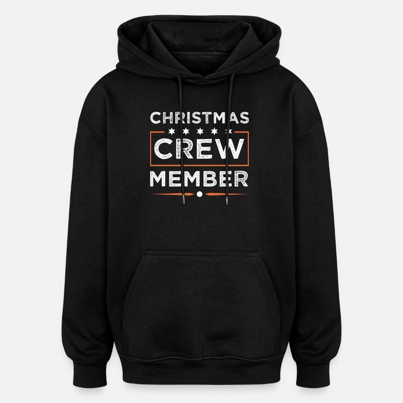 Christmas Crew - Oversized Unisex Hoodie - black