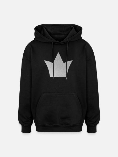 Crown – symbol of strength and self-confidence - Oversized Unisex Hoodie - black