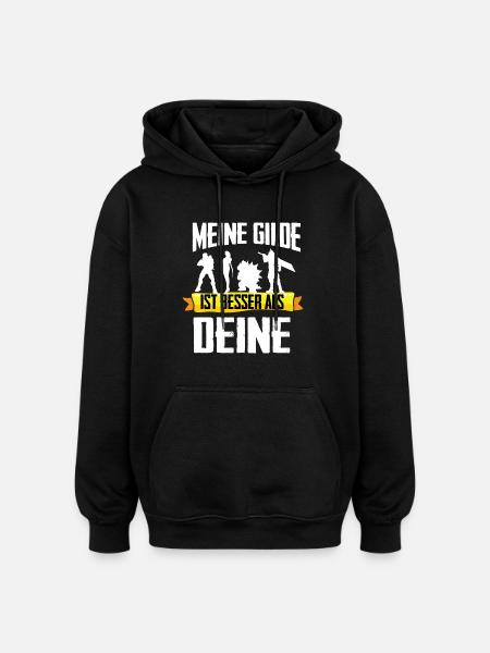 WOW Shirt-Meine Gilde - Oversized Unisex Hoodie - Schwarz