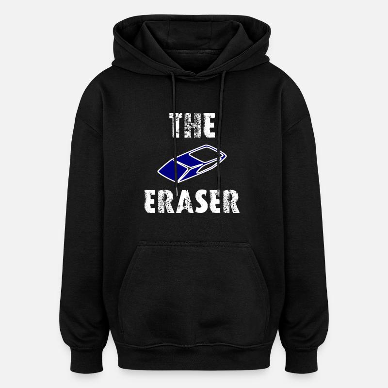 The Eraser - Oversized Unisex Hoodie - black