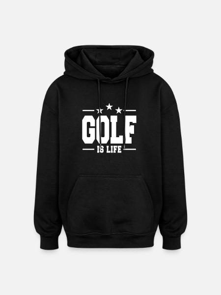 golf is life 1 - Oversized Unisex Hoodie - black