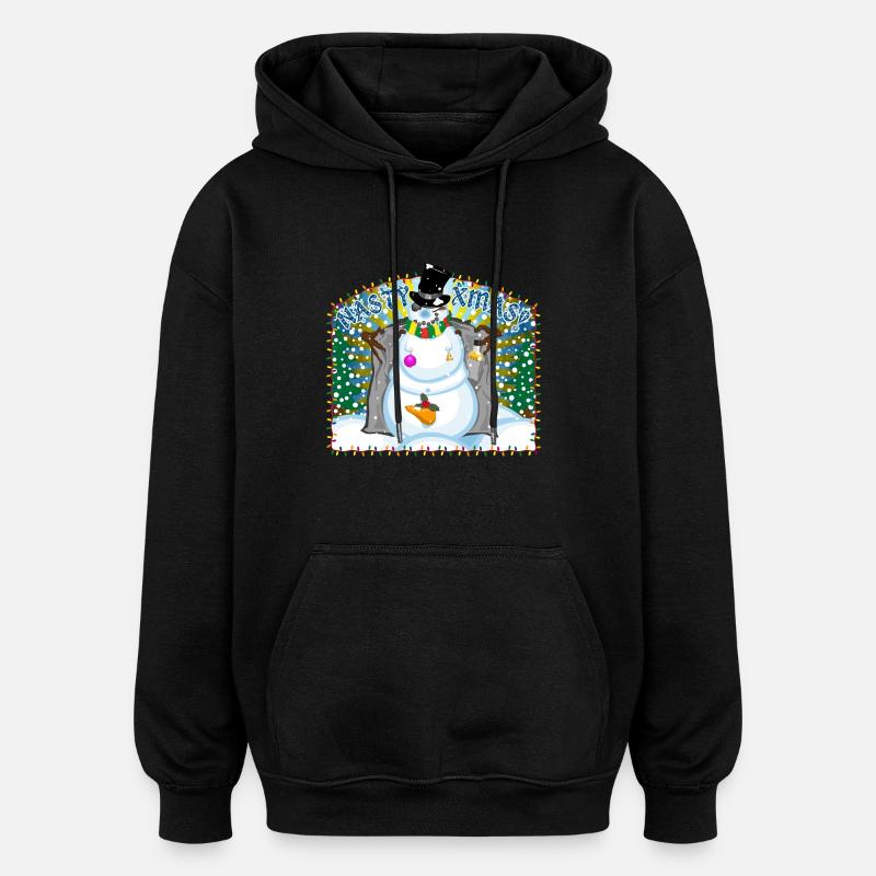Nasty XMas - Oversized Unisex Hoodie - Schwarz