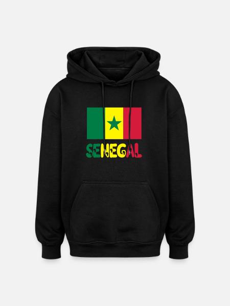 Sénégal - Oversized Unisex Hoodie - black