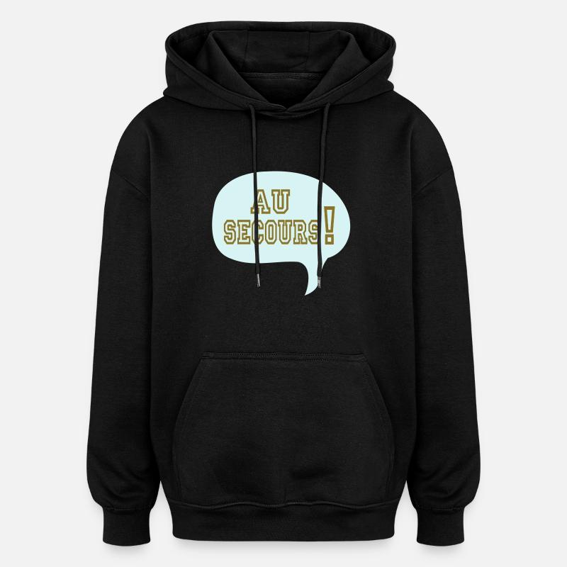 lustigen Cartoon Comic Relief zu - Oversized Unisex Hoodie - Schwarz