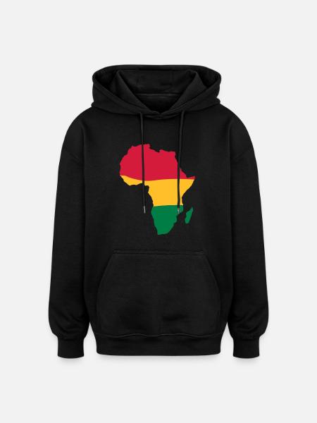 afrika - Oversized Unisex Hoodie - Schwarz