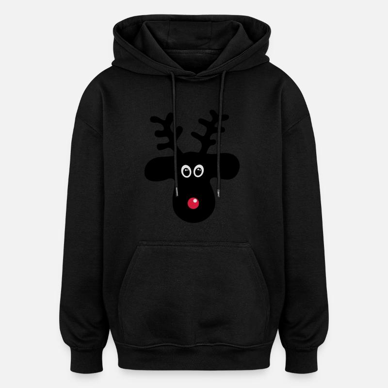 Caribou - Sweat à capuche oversize unisexe - noir