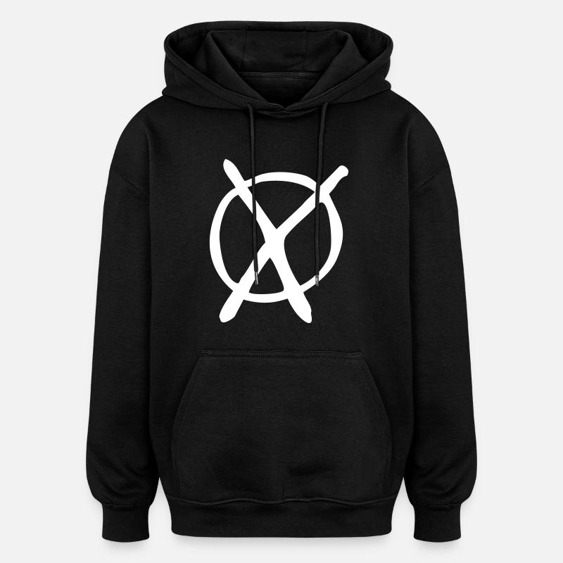 Parti élection Croix - Sweat à capuche oversize unisexe - noir