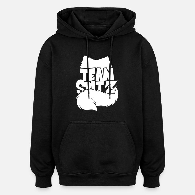 silhouette team Spitz - Oversized Unisex Hoodie - black
