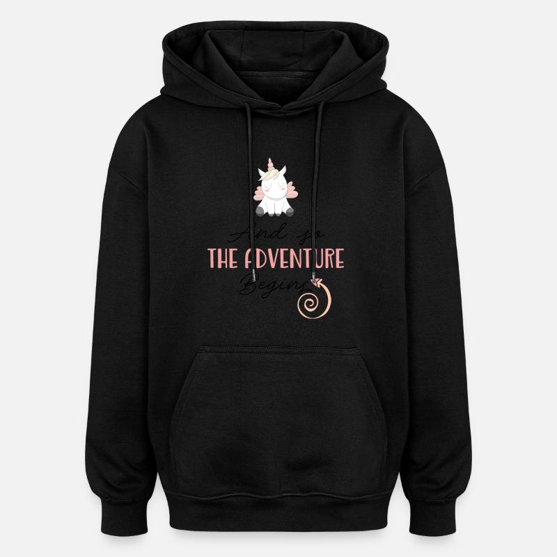 Neubeginn - Oversized Unisex Hoodie - Schwarz
