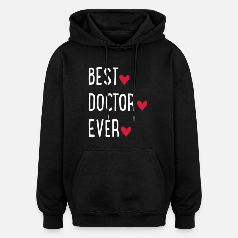 Arzt - Oversized Unisex Hoodie - Schwarz