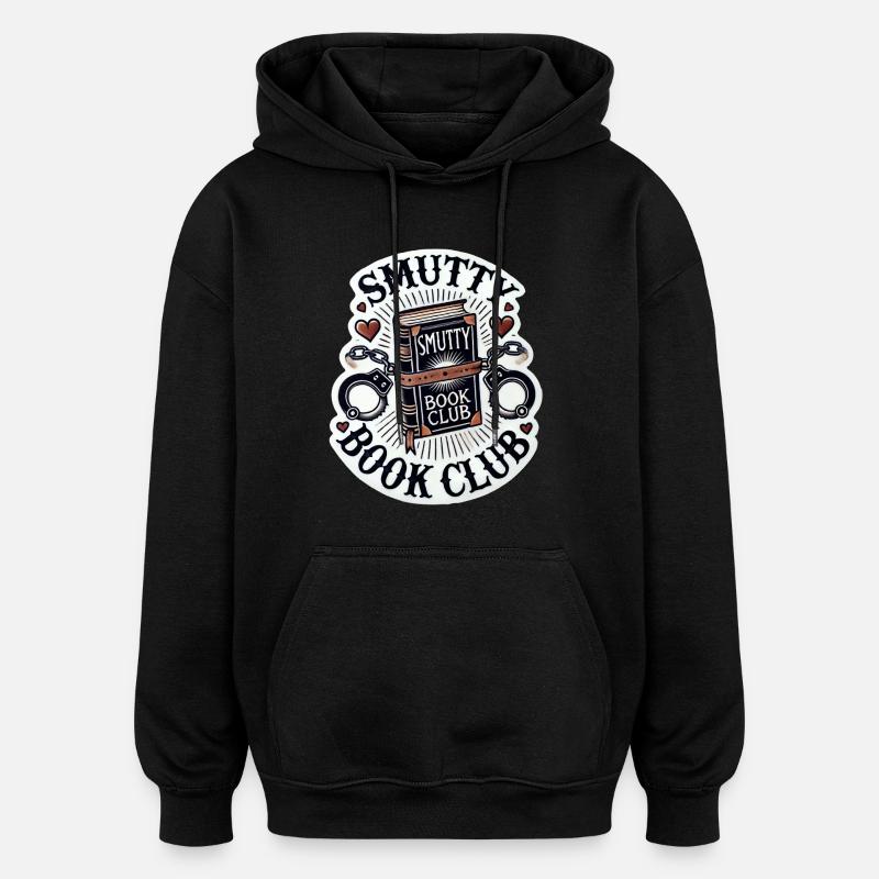 Club de lecture Smutty - Sweat à capuche oversize unisexe - noir