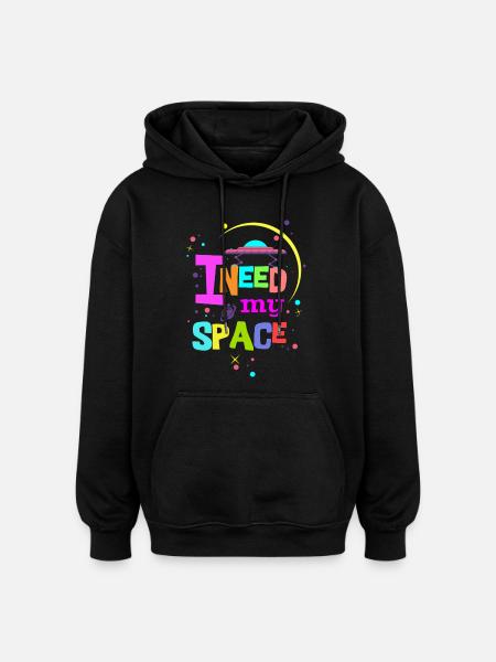 I need my place - Oversized Unisex Hoodie - black