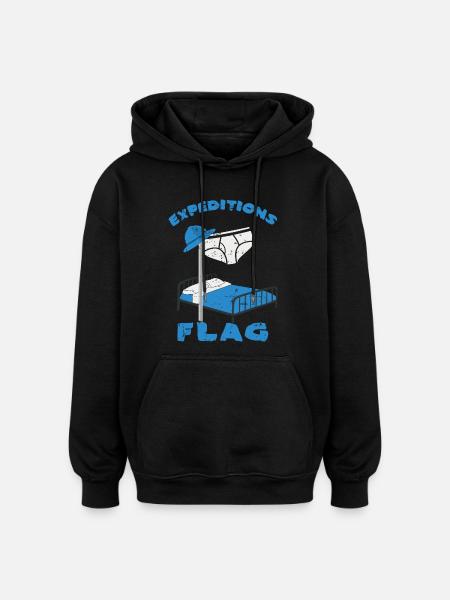 Expedition Flag, Men's Underpants - Oversized Unisex Hoodie - black