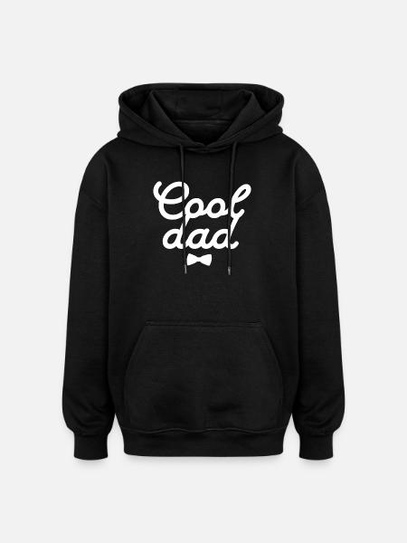 Elegant Father’s Day Gift Print - Oversized Unisex Hoodie - black