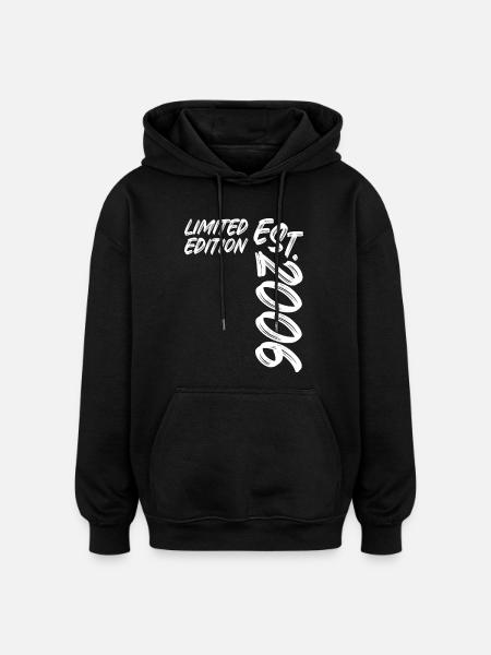 Édition limitée est. 2006 - Sweat à capuche oversize unisexe - noir