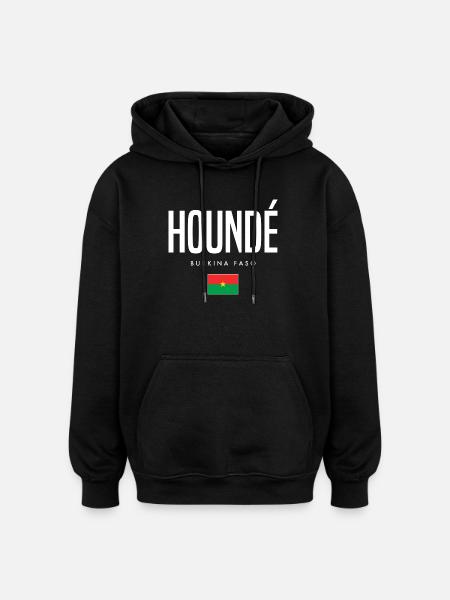 Houndé Burkina Faso - Oversized Unisex Hoodie - black