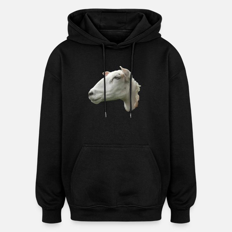 Schafkopf - Sweat à capuche oversize unisexe - noir