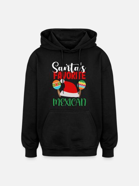 Mexico Pride & Home Mexican Mexico Flag - Oversized Unisex Hoodie - black