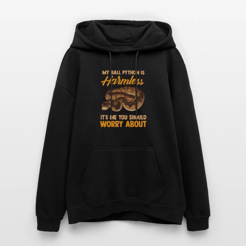 Harmlose Python Gefährlicher Halter Schlangen Fan Oversized Unisex Hoodie