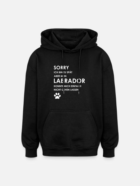 Labrador - Oversized Unisex Hoodie - Schwarz