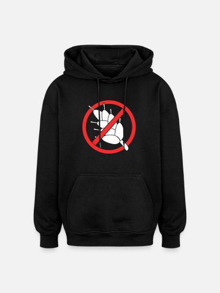 Celiac Disease Gluten Free - Oversized Unisex Hoodie - black