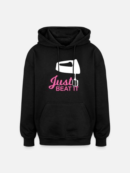 Just beat! - Gift - Oversized Unisex Hoodie - black