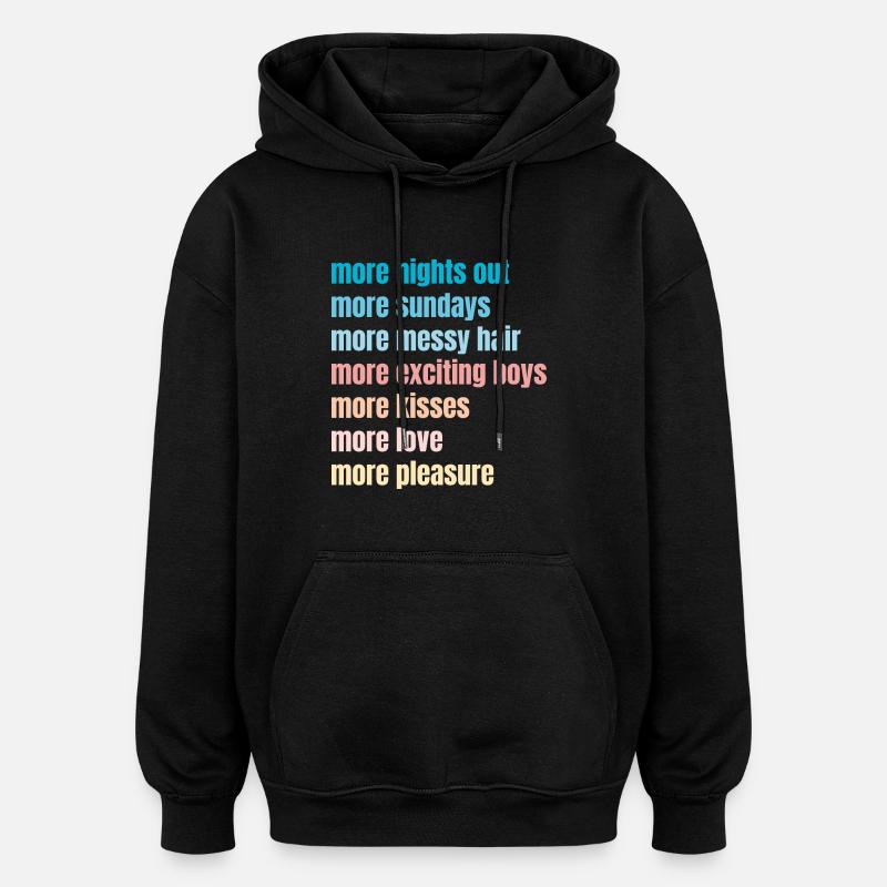 fun - Oversized Unisex Hoodie - black