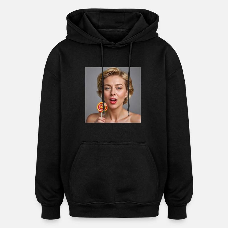 Ursula 2 - Oversized Unisex Hoodie - Schwarz