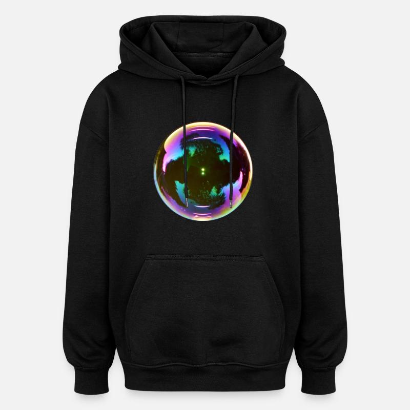 bulle - Sweat à capuche oversize unisexe - noir