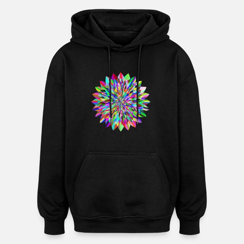 CircularDesign - Oversized Unisex Hoodie - Schwarz