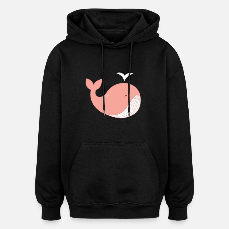 Whale not! - Oversized Unisex Hoodie - black