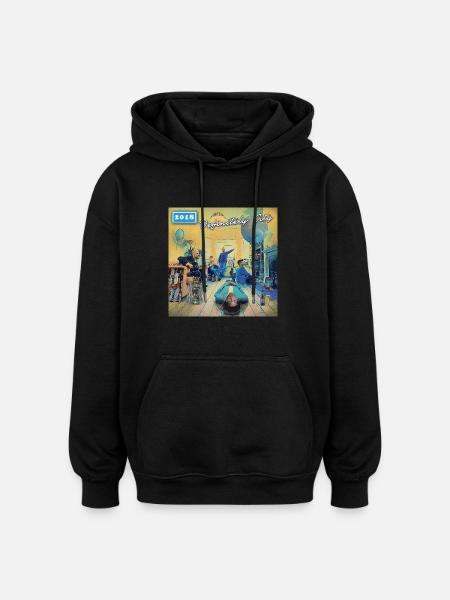Manchester City parodi - Definitivt City - Oversized luvtröja unisex - svart