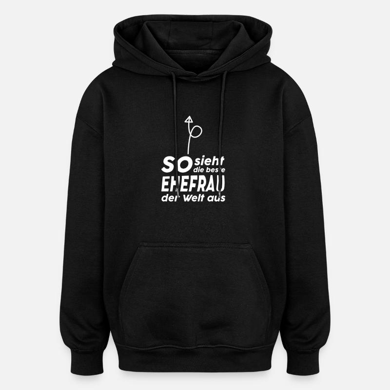 Épouse - Sweat à capuche oversize unisexe - noir