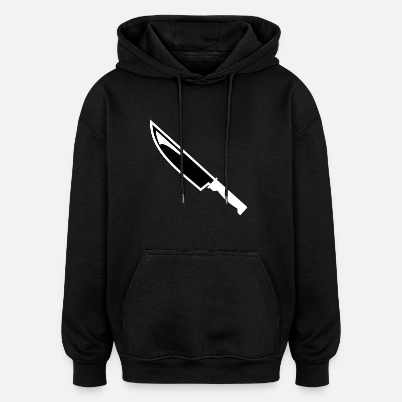 Knife - Oversized Unisex Hoodie - black