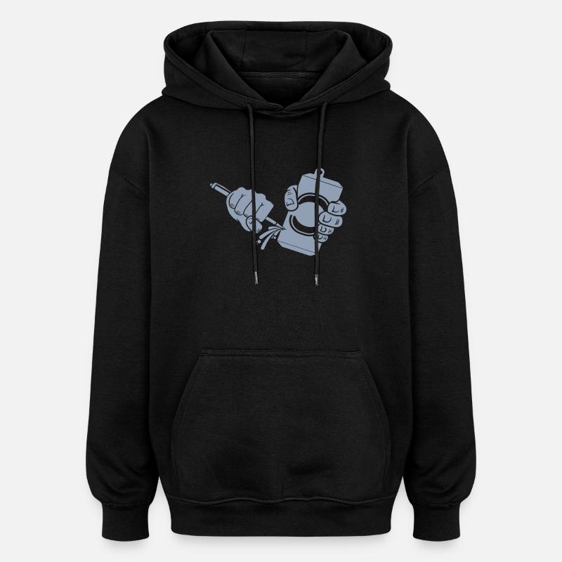 Bier Dosenbier Dosenstechen - Oversized Unisex Hoodie - Schwarz