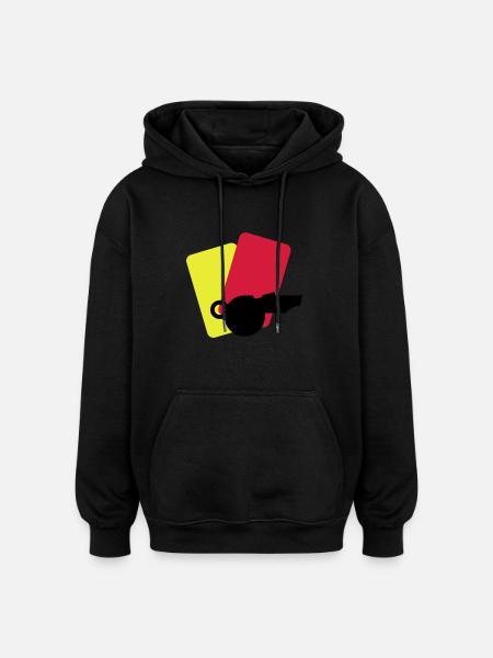 l'arbitre equipment / referee stuff (2c) - Sweat à capuche oversize unisexe - noir