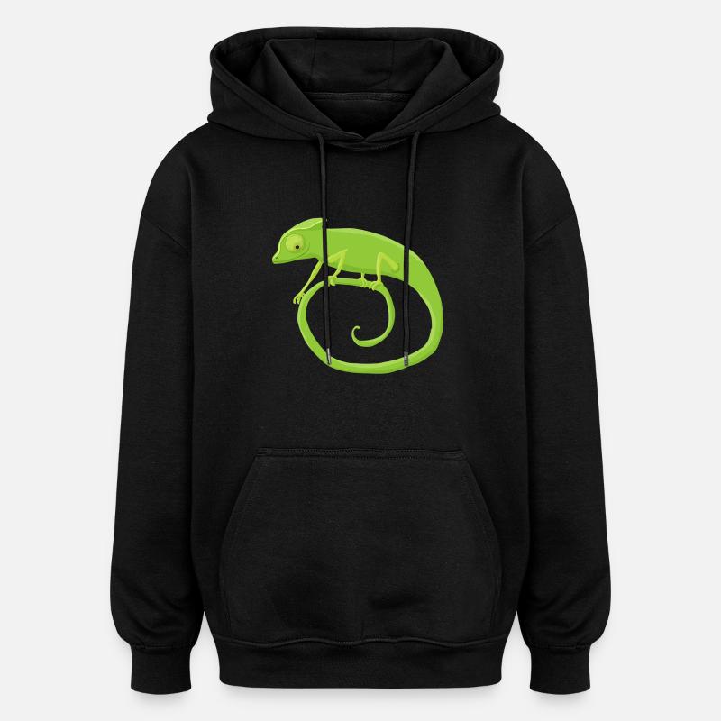 Chamäleonkringel - Oversized Unisex Hoodie - Schwarz