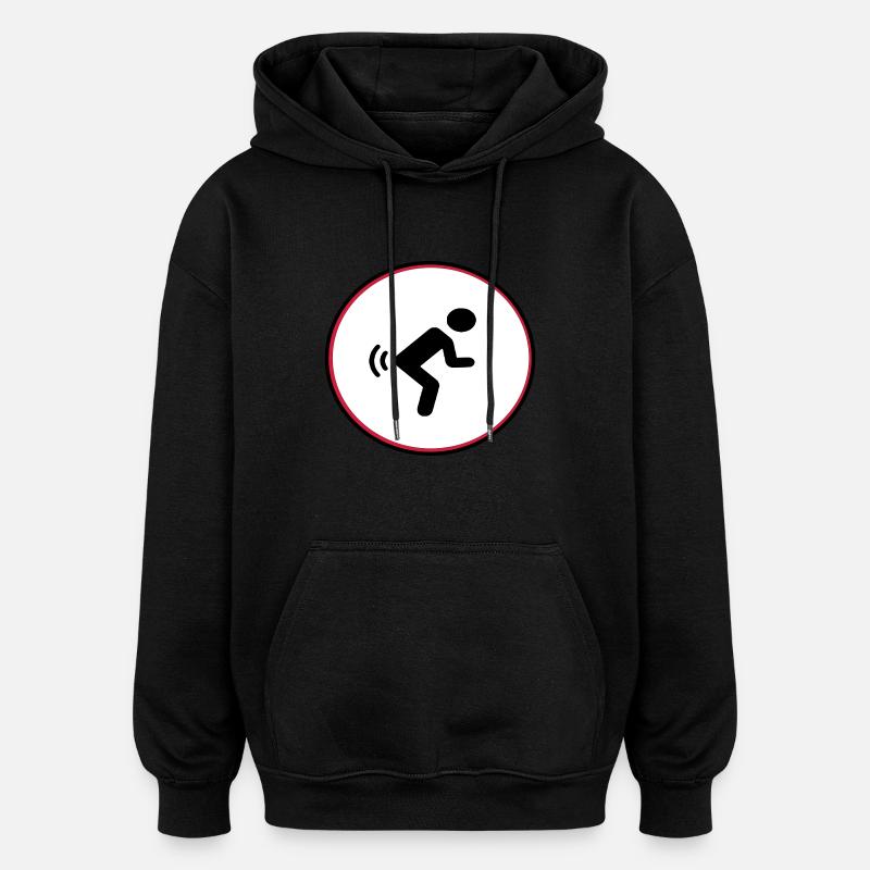 Furz - Oversized Unisex Hoodie - Schwarz