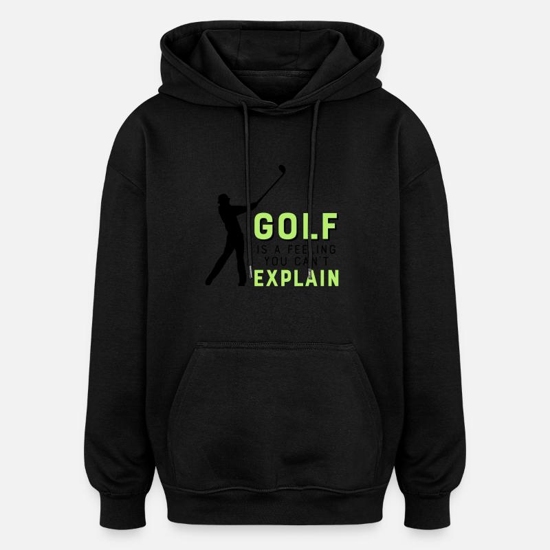 Le golf - Sweat à capuche oversize unisexe - noir